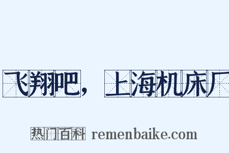 飞翔吧，上海机床厂是什么意思的图片